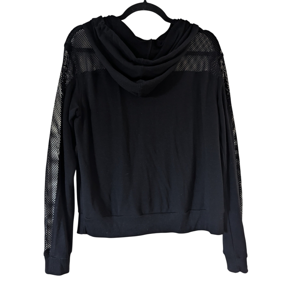 Garage Black Women's Mesh Hoodie - M - Picture 2 of 7